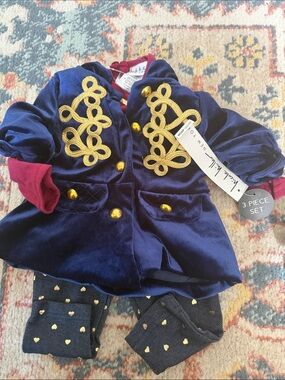 Nicole Miller New 3pc baby - jacket, top, legging set in Gorgeous Vibrant Colors